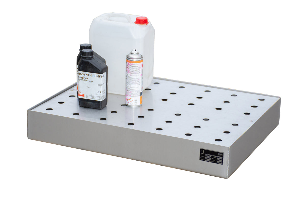 Kleingebindewannen aus Edelstahl für Paletten KGW-P V4A