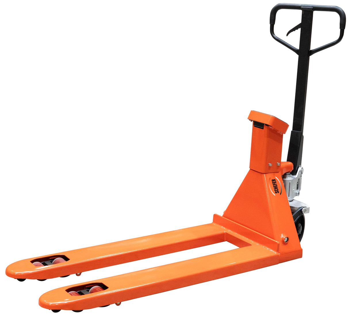 Schefer Gabelhubwagen Premium mit Waage und Drucker 2.500 kg